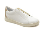 Pantofi GEOX albi, D451BA, din piele naturala