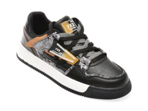 Pantofi GRYXX negri, 230413, din piele naturala
