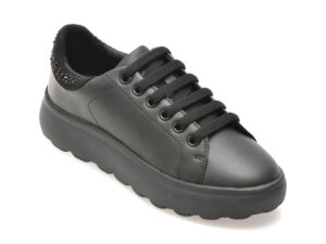 Pantofi GEOX negri, D46TCB, din piele naturala