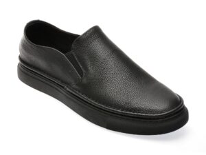 Pantofi OTTER negri, 2238, din piele naturala