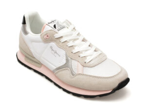 Pantofi sport PEPE JEANS gri, BRIT MIX, din material textil