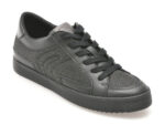 Pantofi GEOX negri, D466HB, din material textil