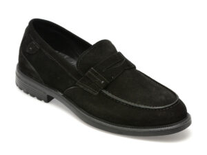 Mocasini OTTER bleumarin, TUR50, din piele intoarsa