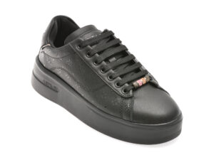 Pantofi sport REPLAY negri, WZ4N16L, din piele naturala