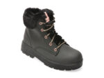 Ghete SKECHERS negre, STREET GLITZ, din piele ecologica