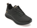 Pantofi sport SKECHERS negri, BOBS GEO, din piele ecologica