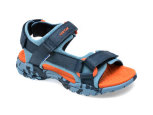 Sandale GEOX bleumarin, J450RE, din material textil