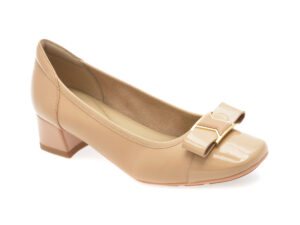 Pantofi EPICA nude, 5501, din piele naturala