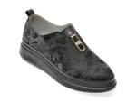Pantofi IMAGE negri, 01502Z, din piele naturala