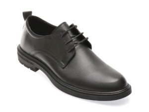 Pantofi OTTER negri, A60, din piele naturala