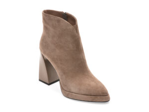 Botine ALDO gri, 3635, din piele intoarsa