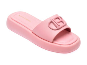 Papuci LAURA BIAGIOTTI fucsia, 8643, din piele ecologica