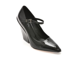 Pantofi eleganti EPICA negri, G3373, din piele naturala lacuita