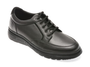 Pantofi OTTER negri, 5373, din piele naturala