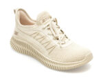 Pantofi sport SKECHERS bej, BOBS GEO, din material textil
