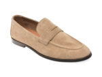 Mocasini eleganti ALDO bej, JOURNEY 271, din piele intoarsa