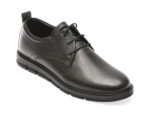 Pantofi OTTER negri, TTR1, din piele naturala