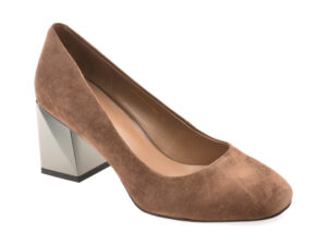 Pantofi EPICA gri, 4F3668, din piele intoarsa