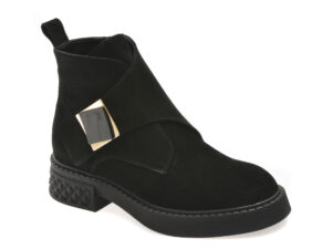 Ghete EPICA negre, 2293304, din piele intoarsa