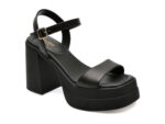 Sandale ALDO negre, TAINA0011, din piele naturala