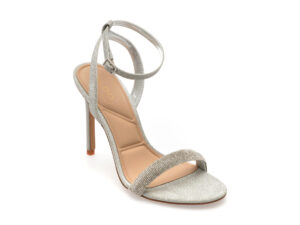 Sandale elegante ALDO argintii, PERLEA 040, din piele ecologica
