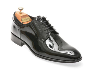 Pantofi eleganti LE COLONEL negri, 327130, din piele naturala lacuita