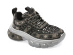 Pantofi EPICA negri, M191, din material textil