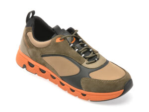 Pantofi sport GEOX kaki, U46HRA, din material textil