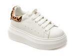 Pantofi sport EPICA albi, 706, din piele naturala