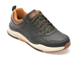 Pantofi sport SKECHERS negri, BENAGO, din piele ecologica