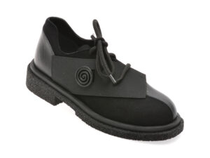 Pantofi EPICA negri, 4005065, din piele intoarsa