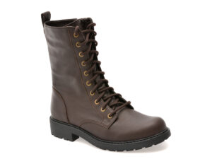 Ghete CLARKS maro, ORI2ST, din piele naturala