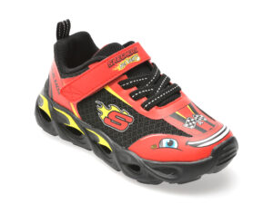 Pantofi sport SKECHERS rosii, THERMO-FLASH - WHEEL, din material textil