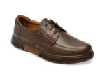 Mocasini OTTER maro, SH8003, din piele naturala