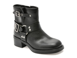 Ghete ALDO negre, THRILL 001, din piele naturala