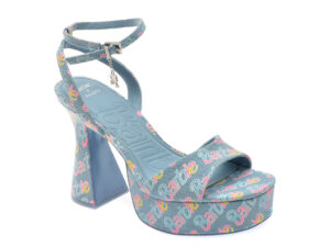 Sandale elegante ALDO albastre, BARBIEPARTY 450, din material textil