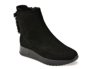 Ghete EPICA negre, WR035, din piele intoarsa