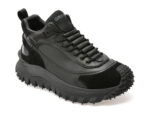 Ghete GRYXX negre, 8861, din piele naturala