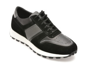 Pantofi OTTER negri, 2224, din piele naturala