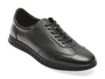 Pantofi OTTER negri, 33501, din piele naturala