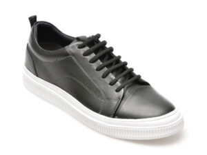 Pantofi OTTER negri, AST1, din piele naturala