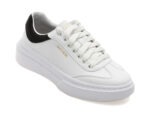 Pantofi sport SKECHERS alb-negru, CORDOVA CLASSIC, din piele ecologica