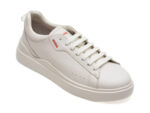 Pantofi HUGO albi, 9261, din piele naturala