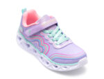 Pantofi sport SKECHERS mov, HEART LIGHTS, din material textil