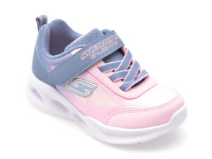Pantofi sport SKECHERS roz, SKECHERS SOLA GLOW, din material textil