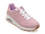 Pantofi sport SKECHERS roz, UNO GEN1, din piele ecologica