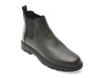 Ghete GEOX negre, U36D1C, din piele naturala