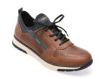 Pantofi RIEKER maro, B2053, din piele ecologica