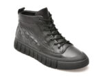 Ghete GRYXX negre, 9502, din piele naturala