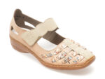 Pantofi RIEKER bej, 41369, din piele naturala